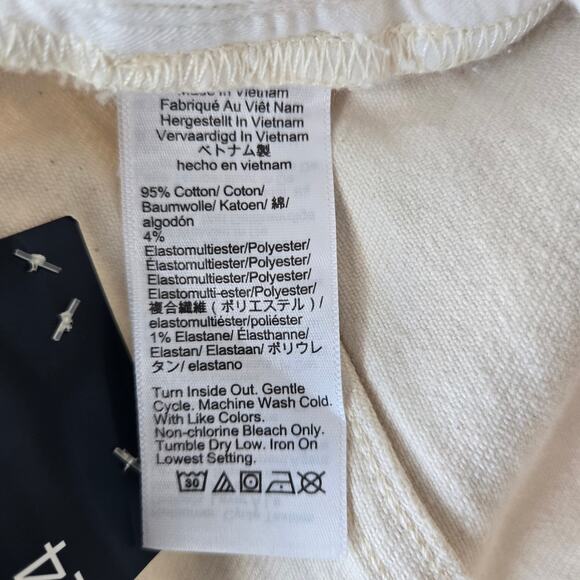 J. Crew Factory Essential Straight Ecru Jean in All-Day Stretch Size 24 NWT - Picture 11 of 11